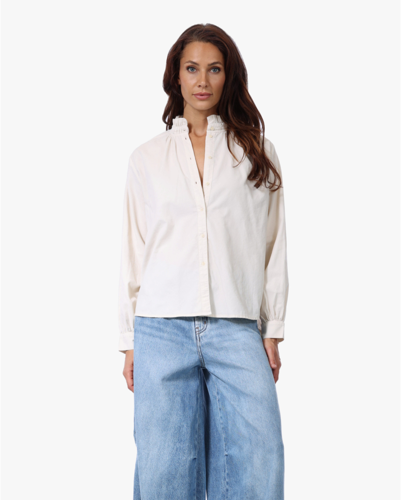 Soline Corduroy Blouse Ecru