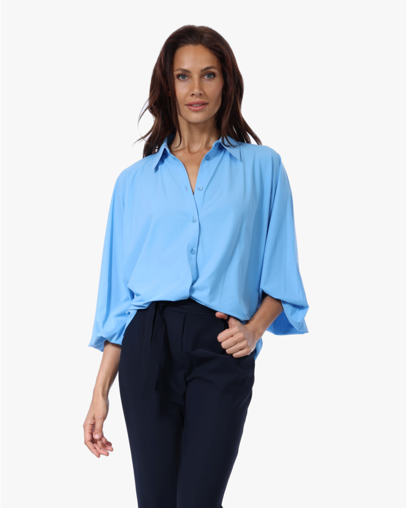 Iwai Travel Blouse Alaskan Blue