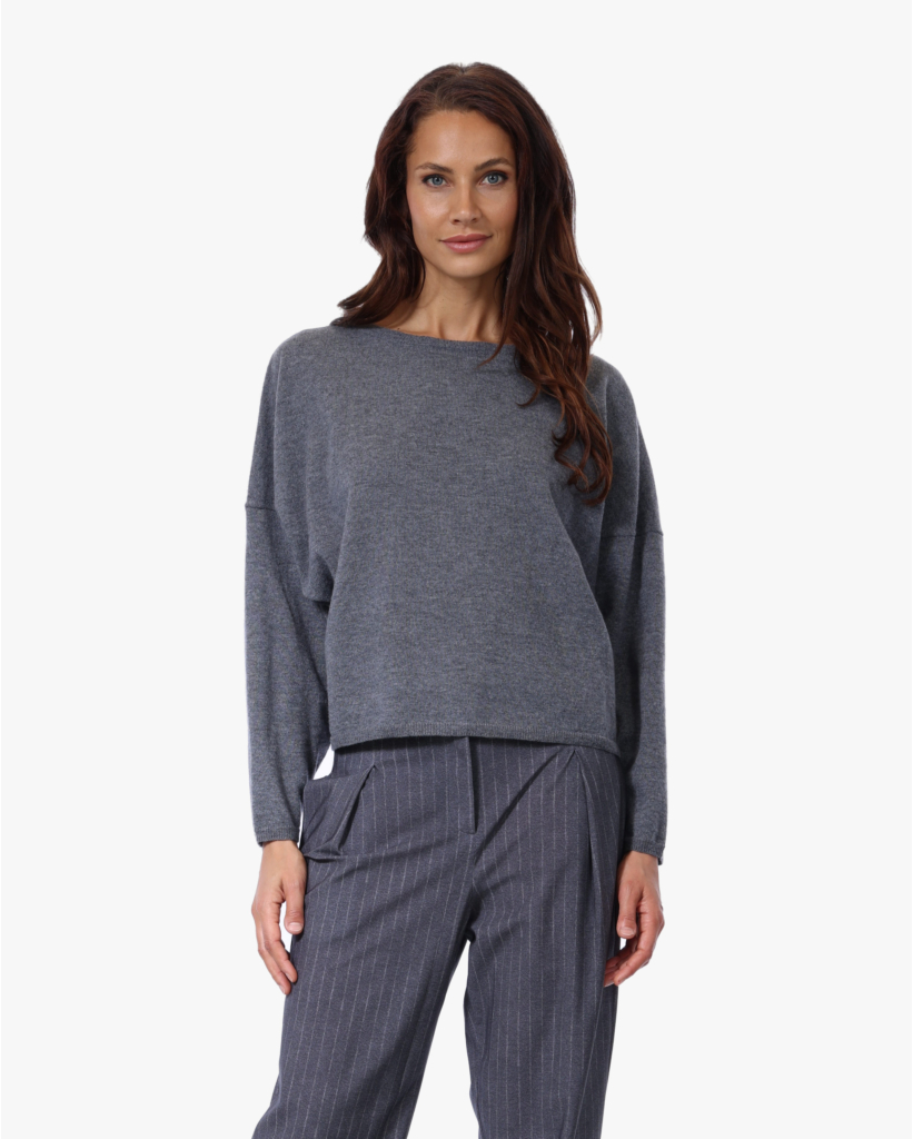 Wol/Kasjmierblend Knit Steel