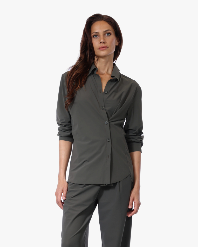Rikuna Travel Blouse Olive Night
