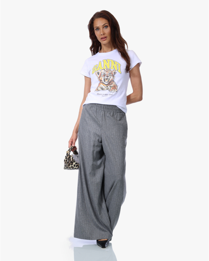 Tiger Tee Wit/Geel