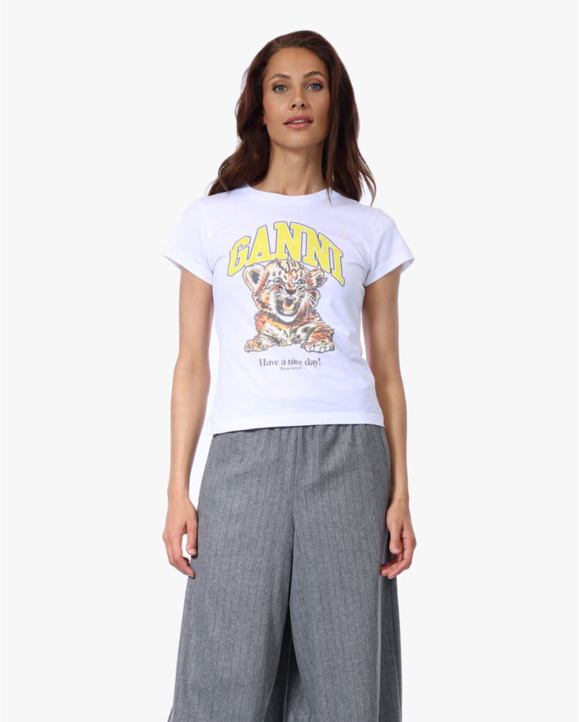 Tiger Tee Wit/Geel