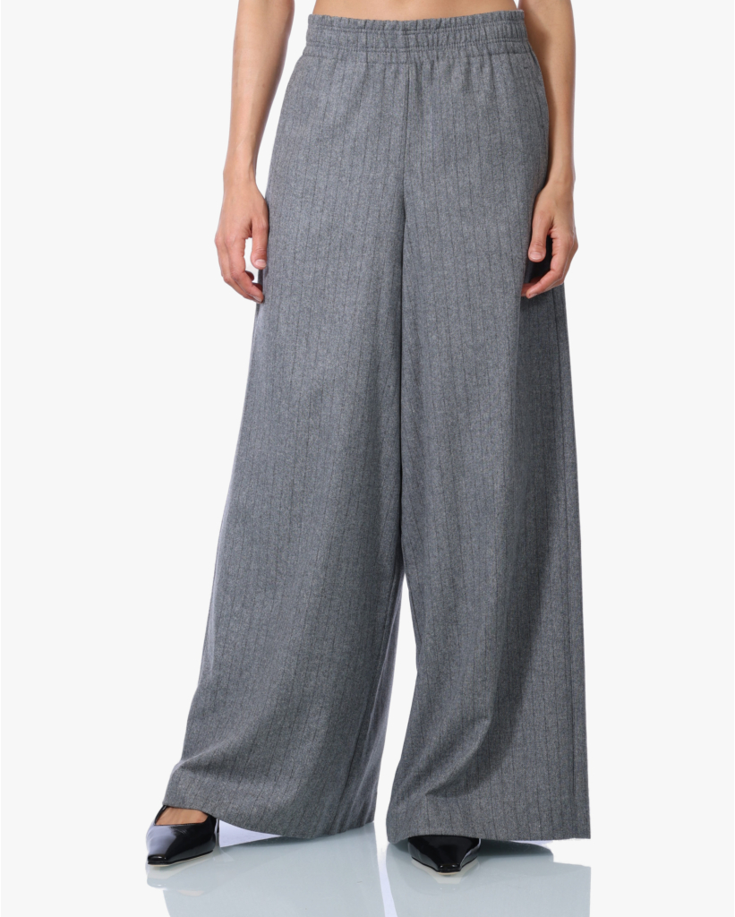Wijdvallende Pull-on Pantalon van Wolmix Grijs