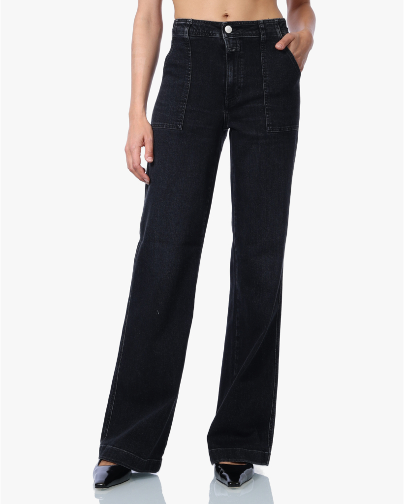 Aria Flared Jeans Donkergrijs L32