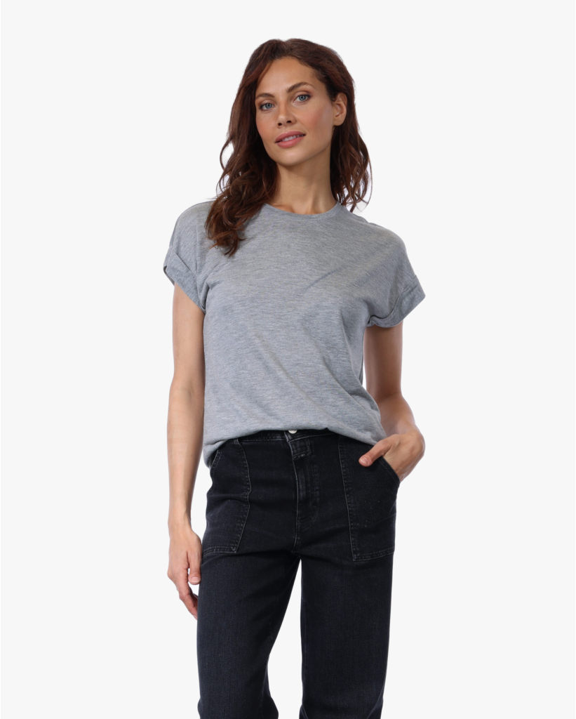 Kasjmiermix T-shirt Grey Melange