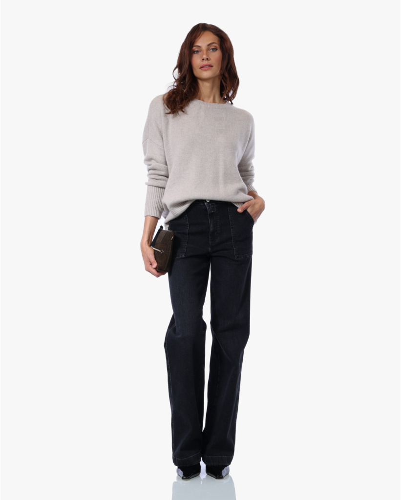 Mila Cashmere Trui Sand