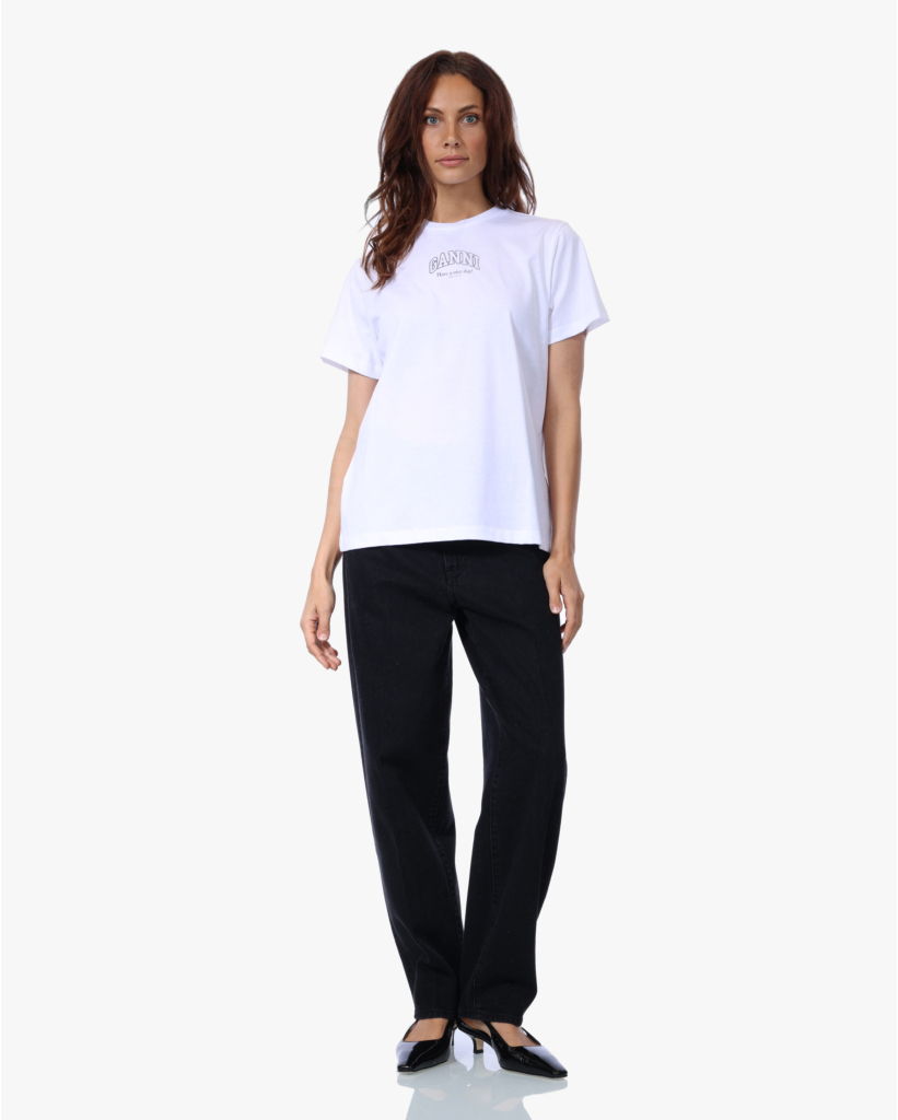 Essential T-shirt met Logo Wit