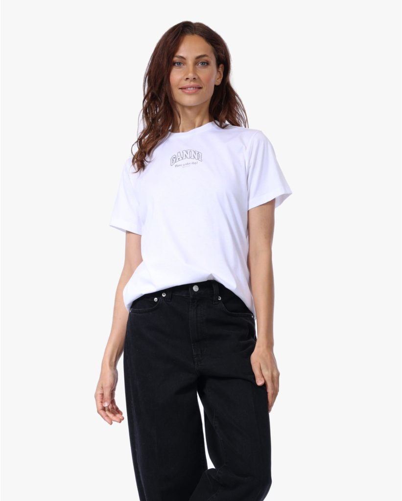 Essential T-shirt met Logo Wit