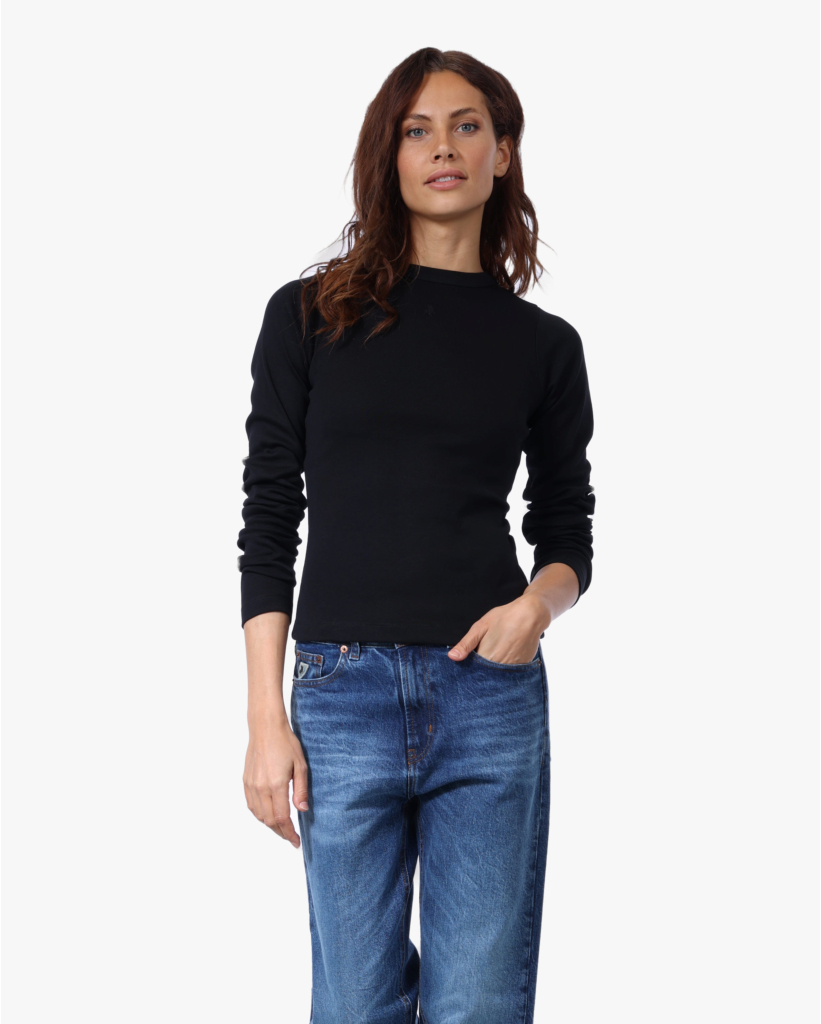 Lauren Longsleeve met Logo Zwart