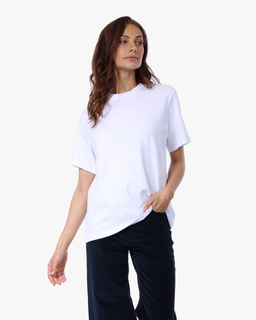 Soft Touch Boxy T-shirt Wit