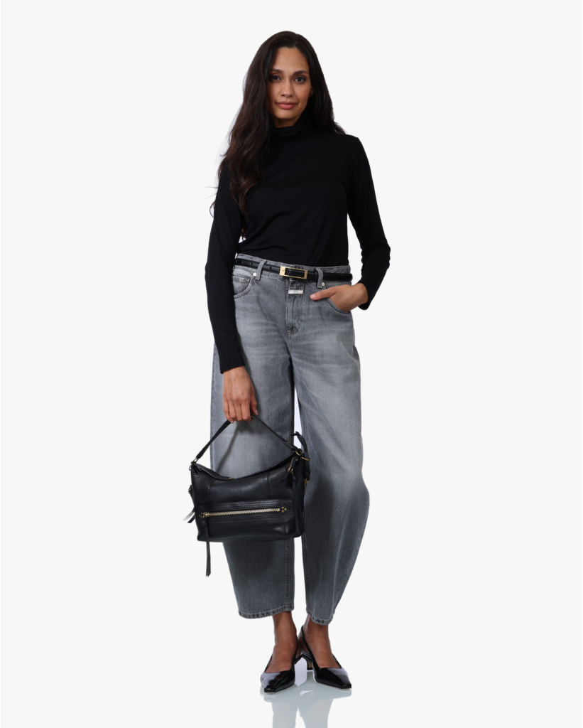 Stretchy Turtleneck Zwart