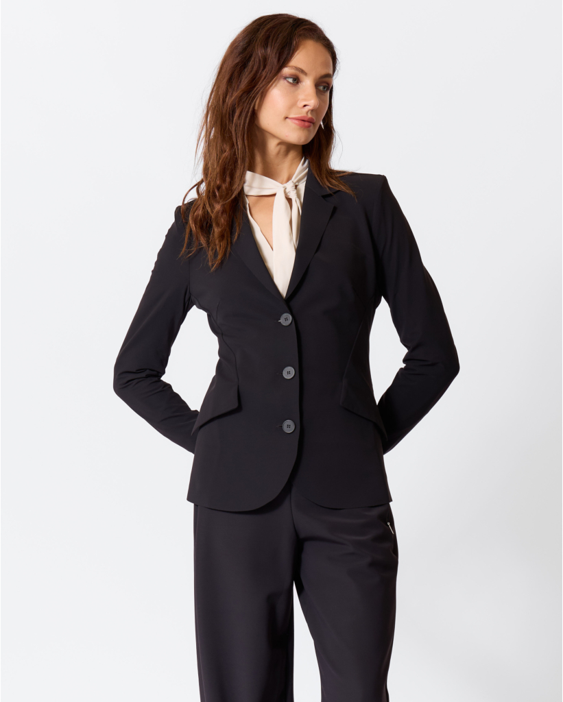 Danno Travel Jersey Blazer Diepzwart