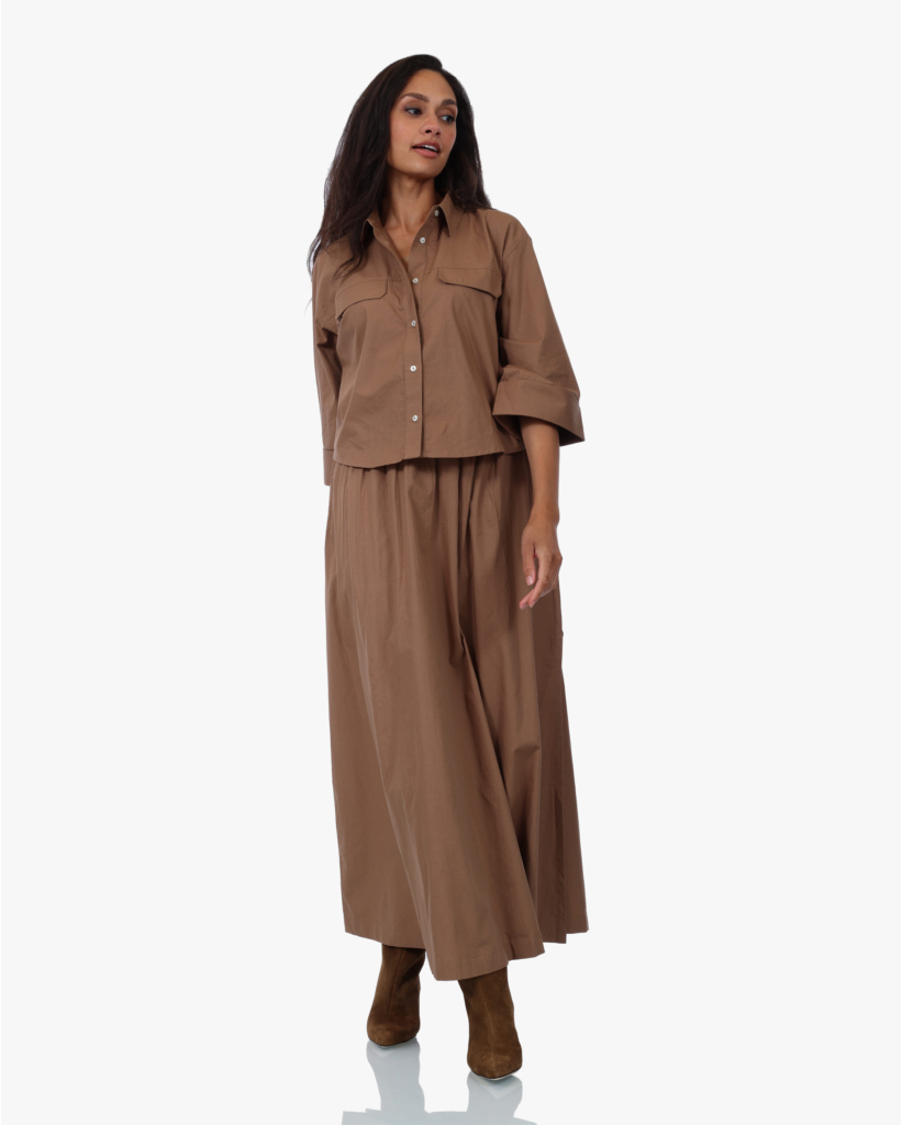 Odile Popin Blouse Beige