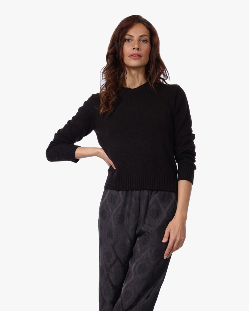 Mable Cashmere Classic Knit Dark Oak