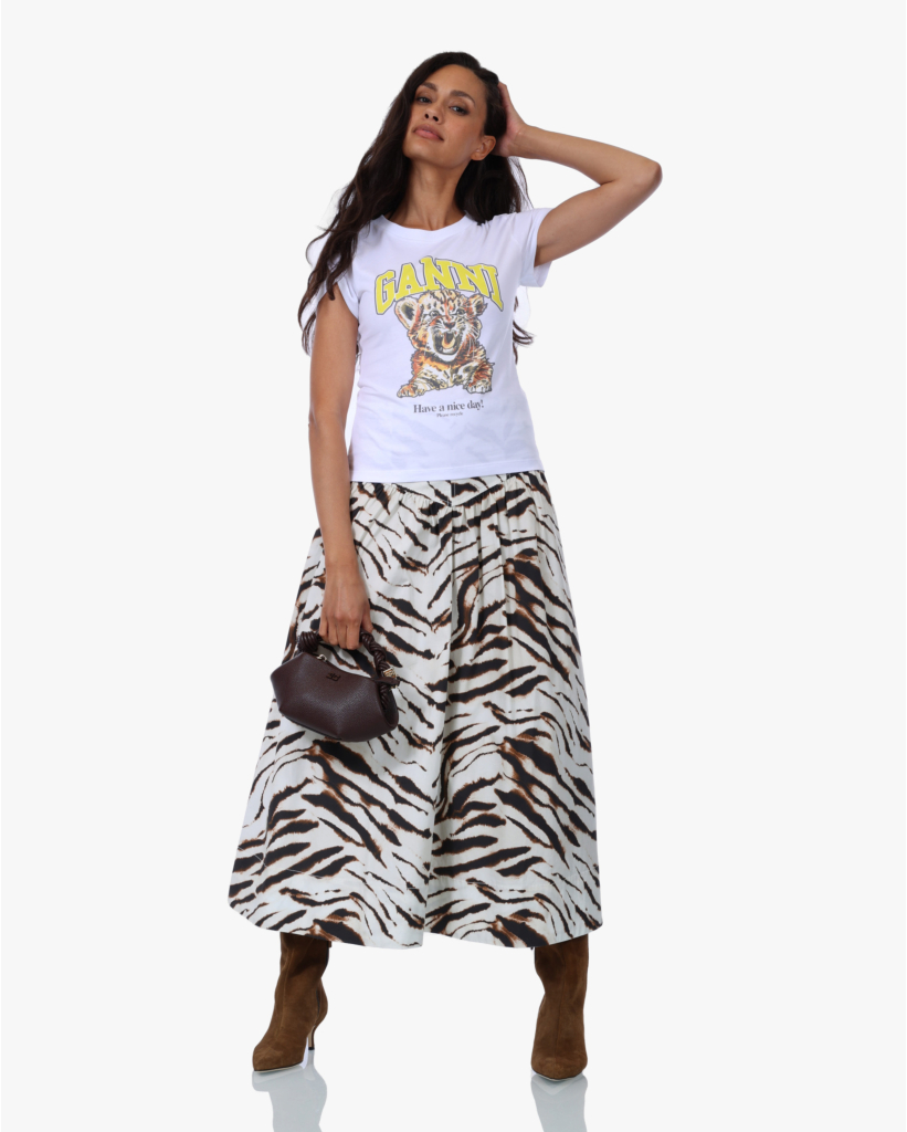 Tiger Tee Wit/Geel
