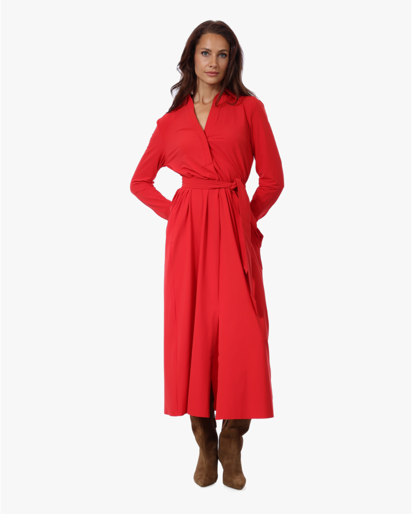 Rasy Travel Maxi Jurk Spicy Red