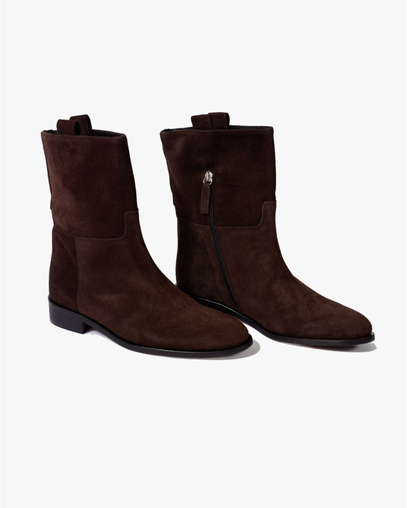 Ruby Korte Suède Laars Sensory Brown