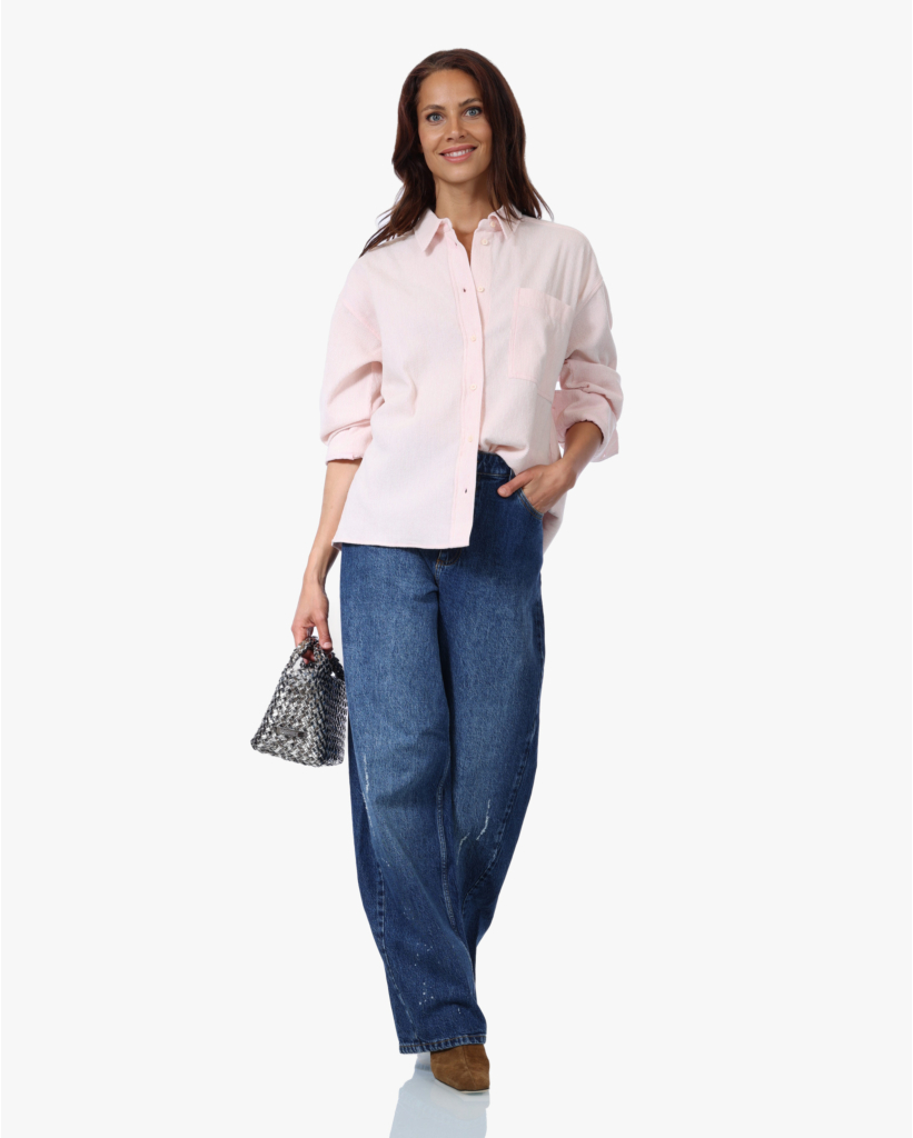 Baylie Corduroy Blouse Rose
