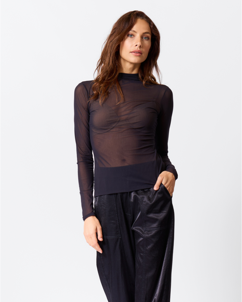 Sheer Longsleeve Dark Saphire