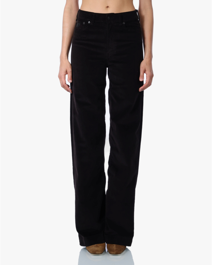 Palazzo Corduroy Jeans Chocolate L34