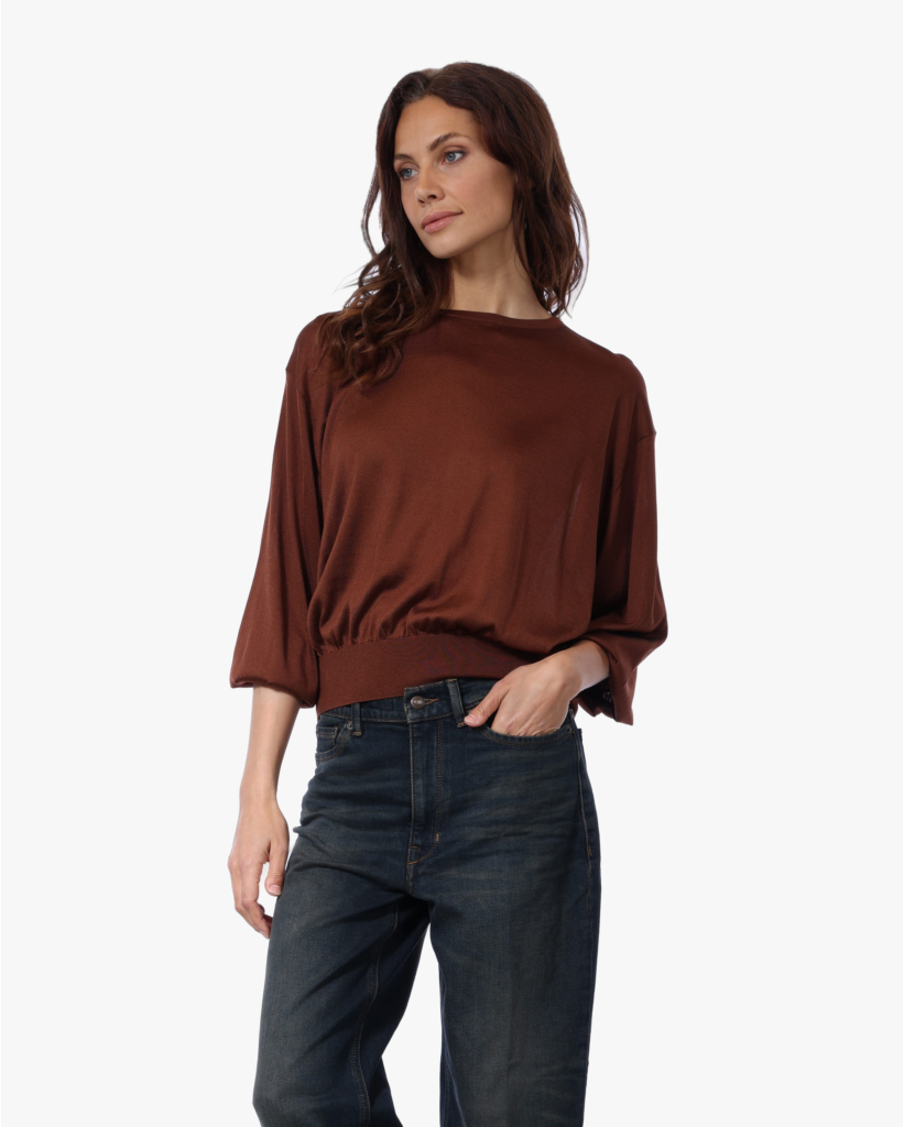 Talomina Doorschijnende Knit Brique