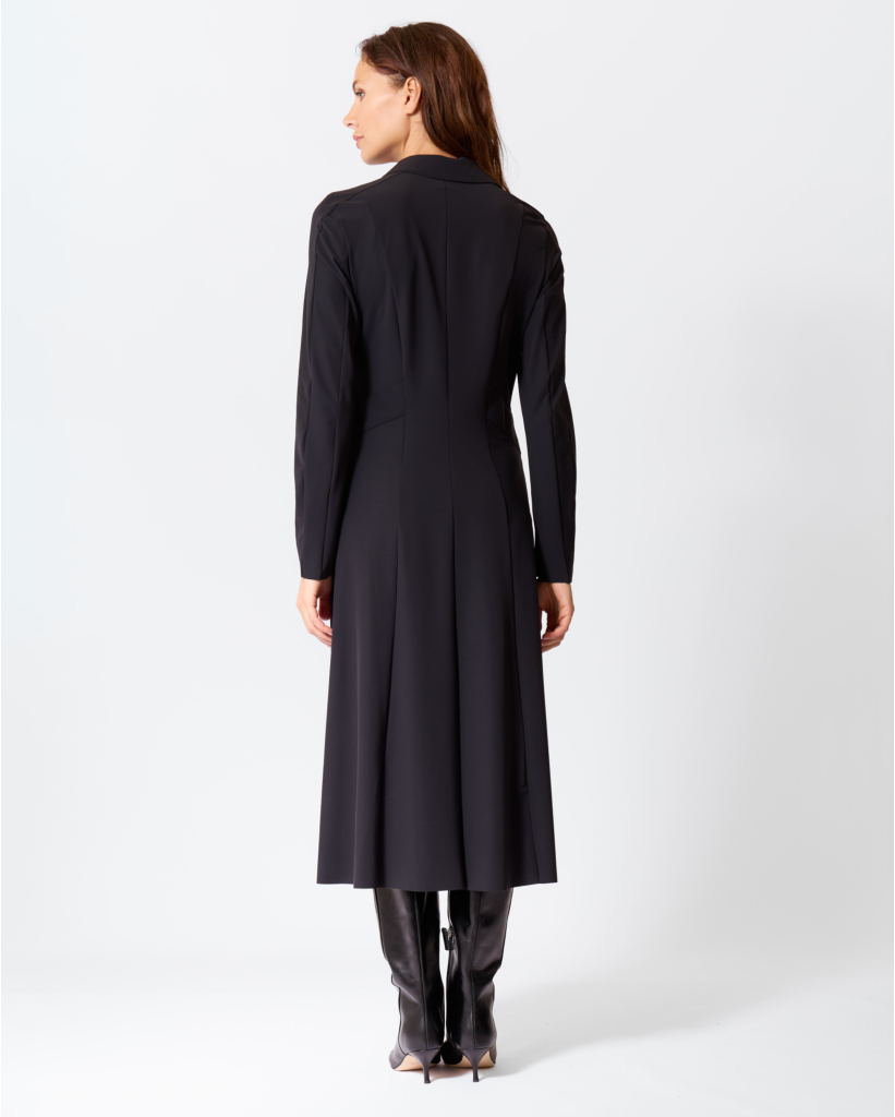 Lujika Travel Midi Jurk Diepzwart