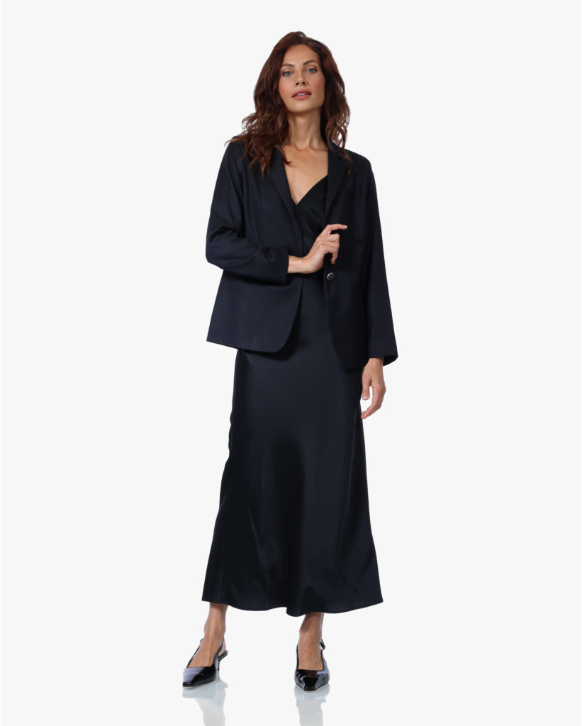 Vikelo Wolblend Blazer Marine