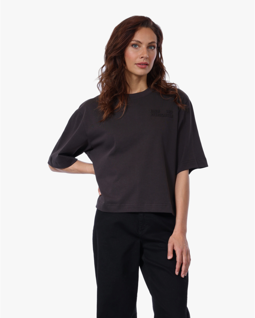 Jiana T-shirt met Print Mole Brown