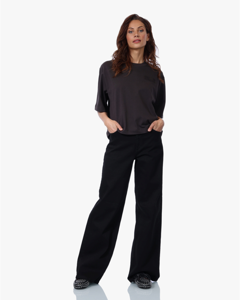 Jiana T-shirt met Print Mole Brown
