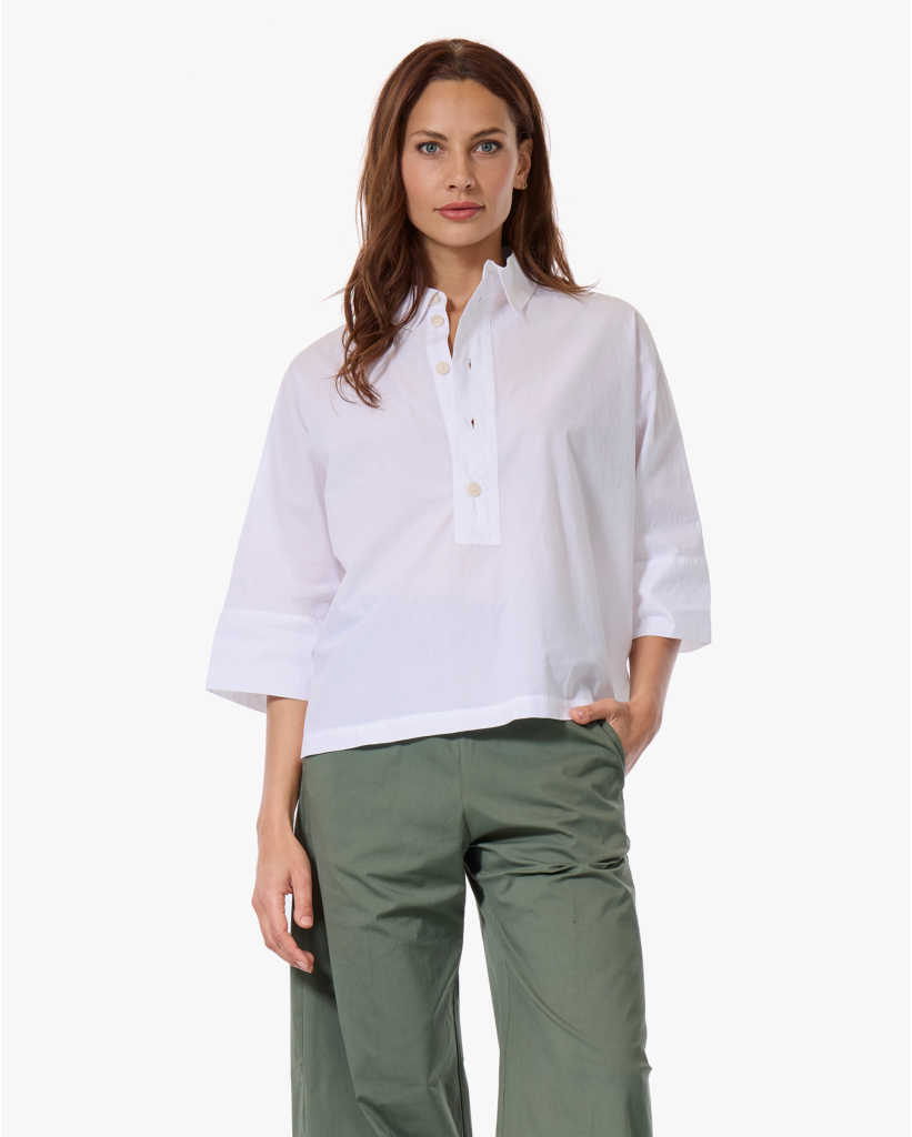 Jodie Blouse met Driekwart Mouw Optique