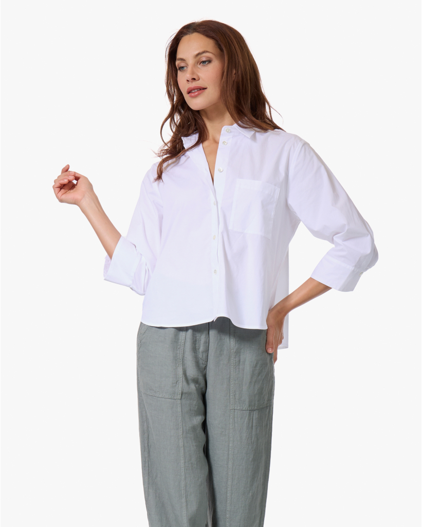 Blouse met Driekwart Mouw Wit