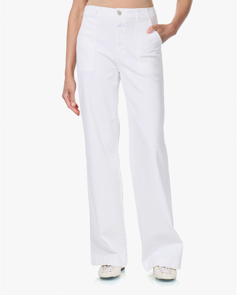 Aria Flared Stretch Jeans Wit