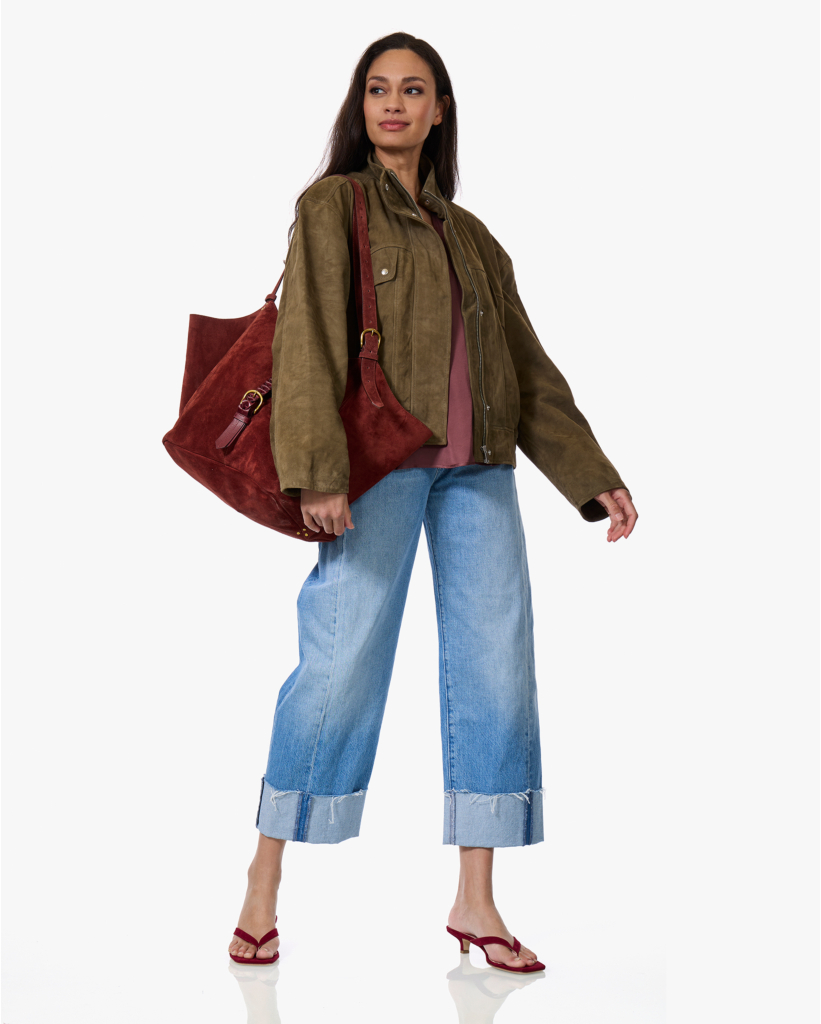 Taoda Satijnen V-hals Top Prune