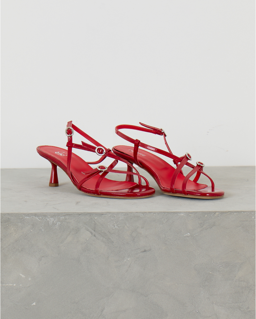 Blanca Sandalen met Hak Rood