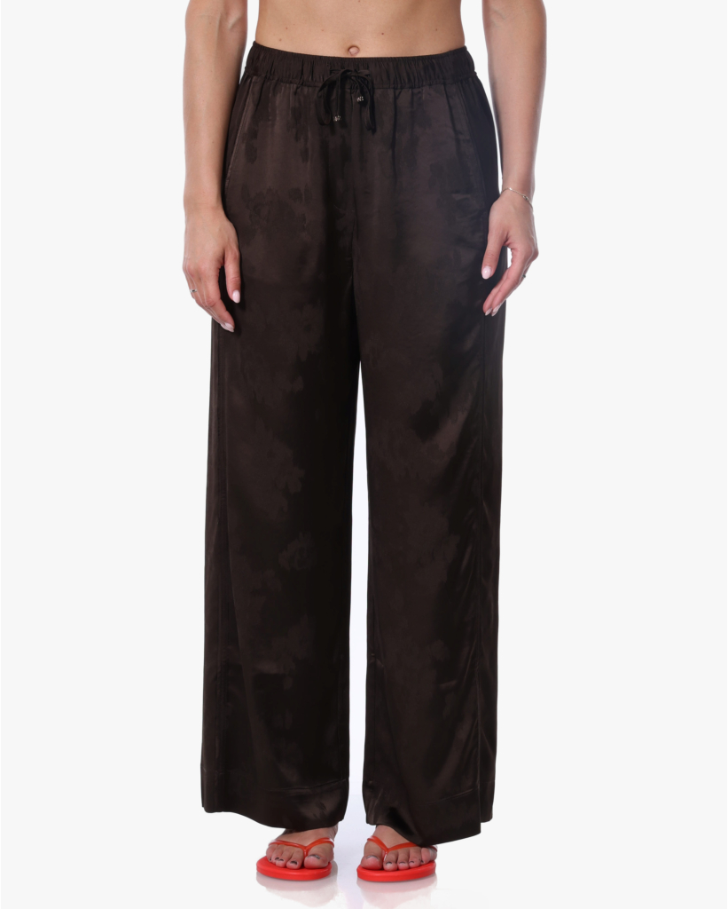 Jacquard Satijnen Pantalon Demitasse