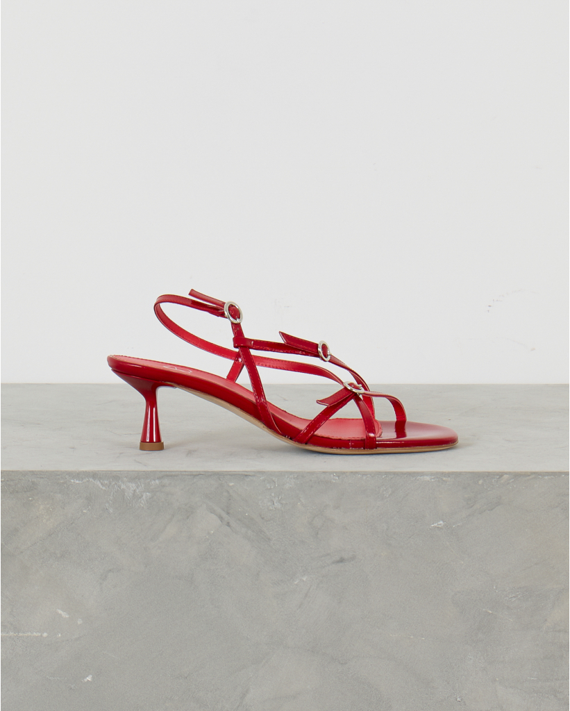 Blanca Sandalen met Hak Rood