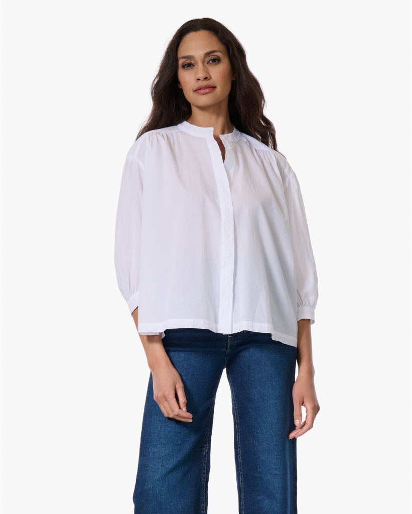 Carla Mandarin Collar Blouse Optique