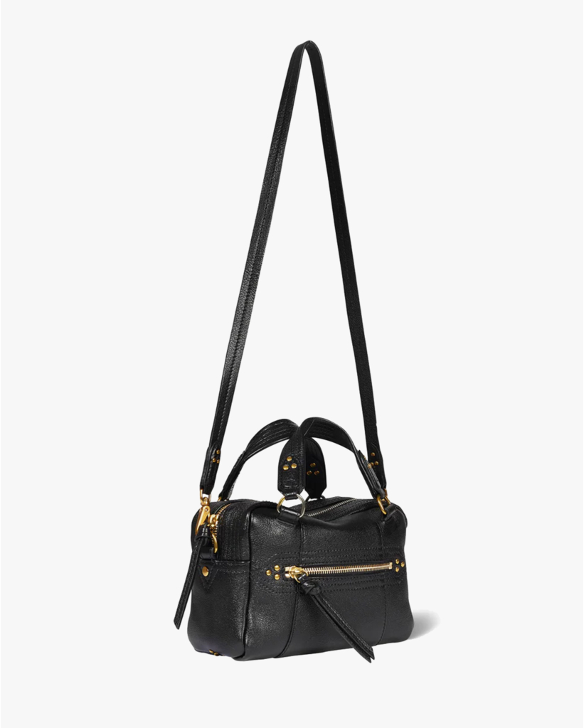 Lucky Bowling Mini Tas Noir Brass