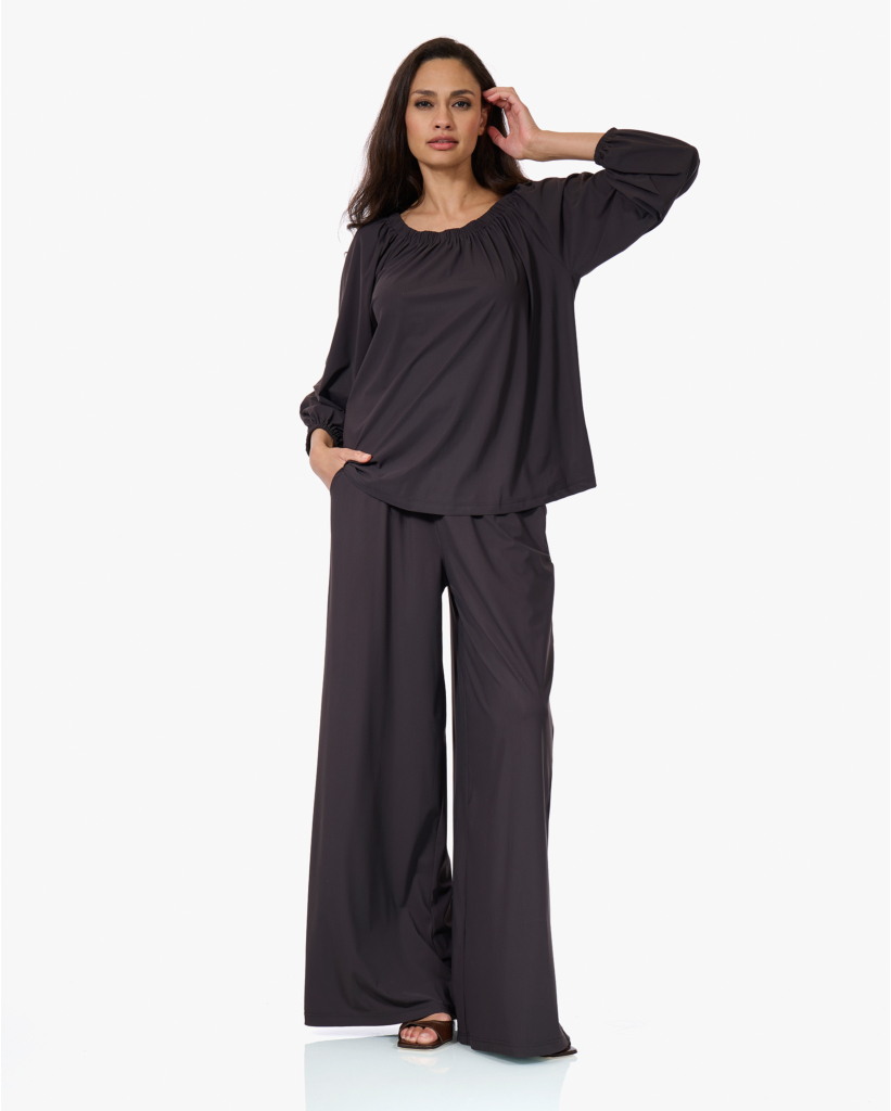 Travel Jersey Pantalon Dark Truffle