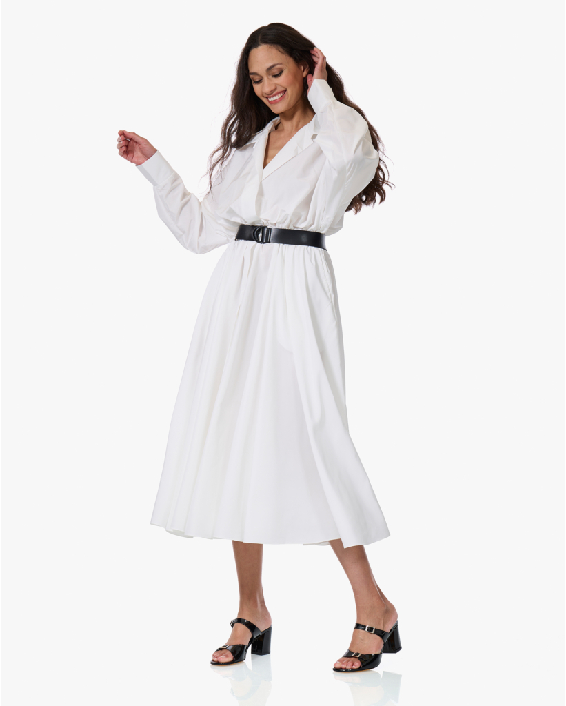 Fit & Flare Blousejurk Snow White 