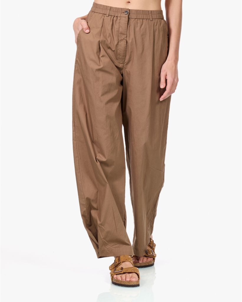Pazao Katoenen Pantalon Bruin