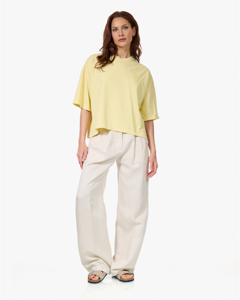 Eloise-a Boxy T-shirt Geel 