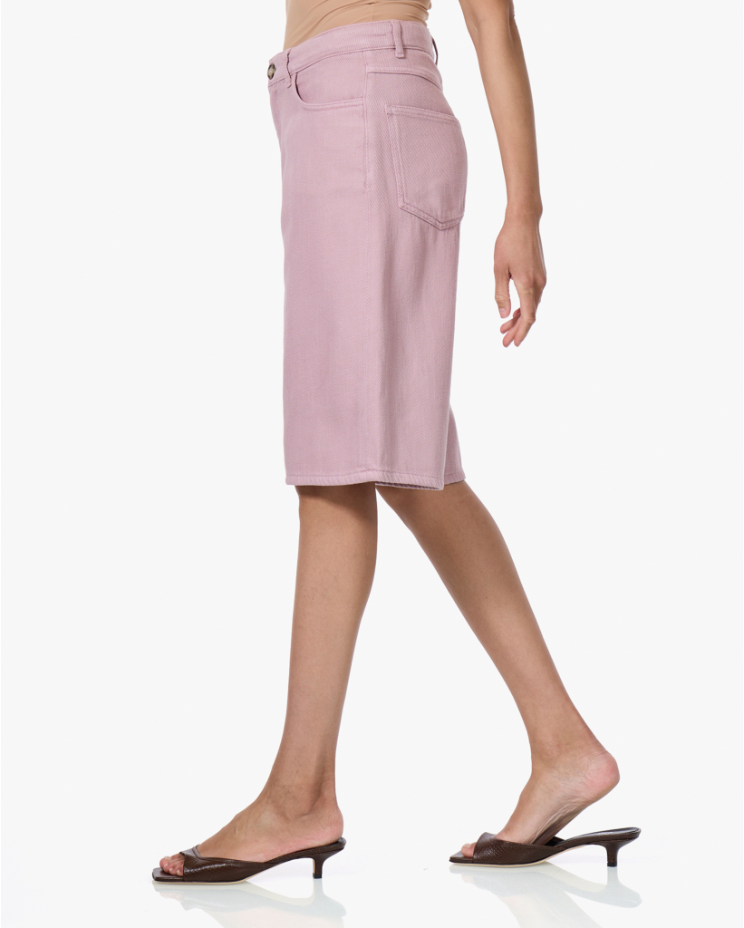 Niamh Twill Bermuda Shorts Dawn Pink