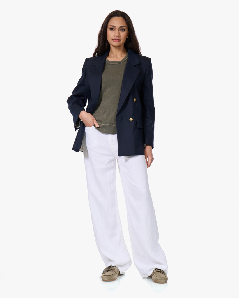 Hadlow Linnenmix Blazer Navy