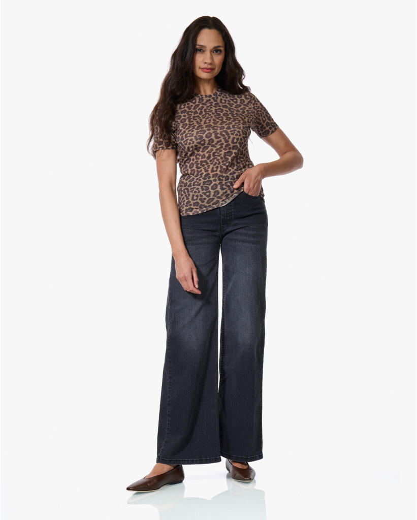 Sylvie Leopard T-shirt Bruin
