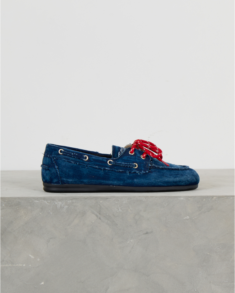 Denim Boat Loafer Donkerblauw
