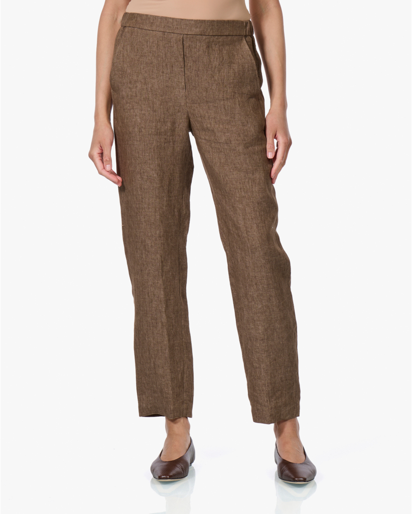 Pacifio Linnen Pantalon Camel