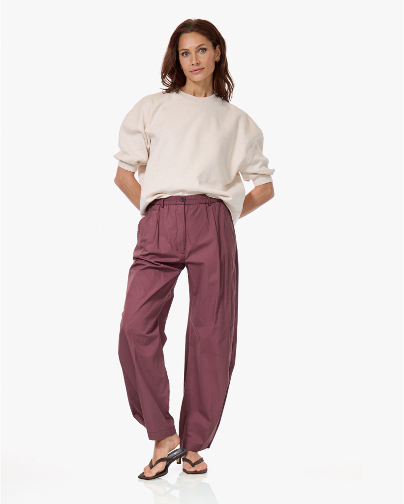 Pazao Katoenen Pantalon Prune