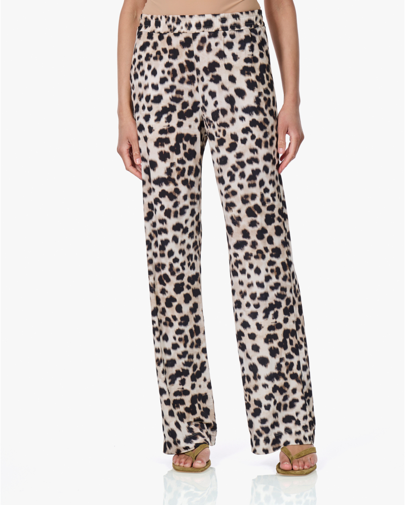 Viscose Pantalon Met Print Sesame