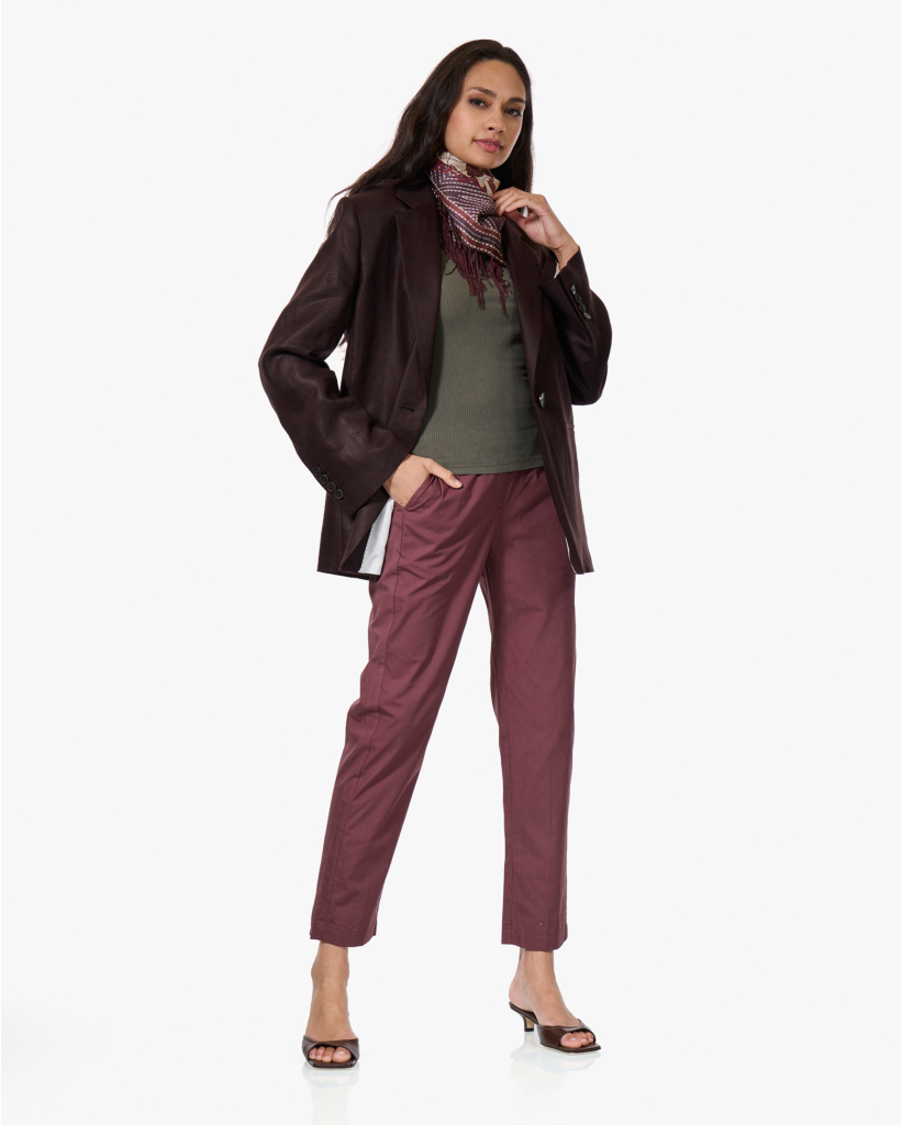 Pacifio Katoenen Pantalon Prune